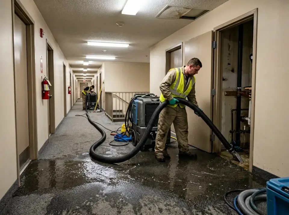 multi-unit-apartment-hallway-f-005 — frequently asked questions, Emergency Burst Pipe Water Extraction & Removal in New Bade…